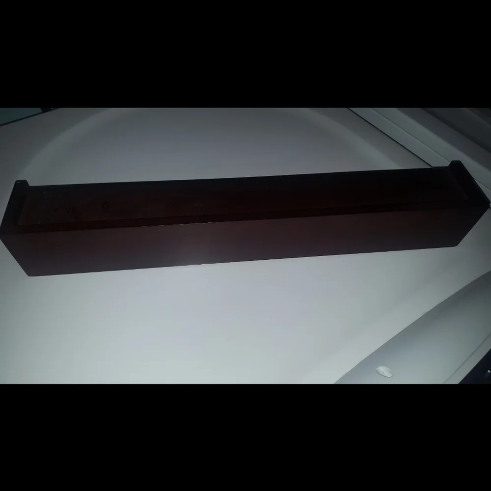 Small dark cherry color wall shelf